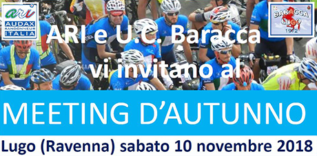 Meeting d’Autunno e premiazioni a Lugo di Romagna il 10 novembre Meeting d’Autunno e premiazioni a Lugo di Romagna il 10 novembre