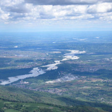 Veduta sul Piave da Casere Budui