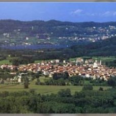 vista aerea -Canavese e lago di Viverone