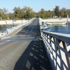 il ponte di barche sul fiume Ticino a Bereguardo