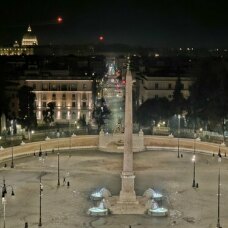 Piazza del Popolo dalla terrazza del Pincio all'interno di Villa Borghese